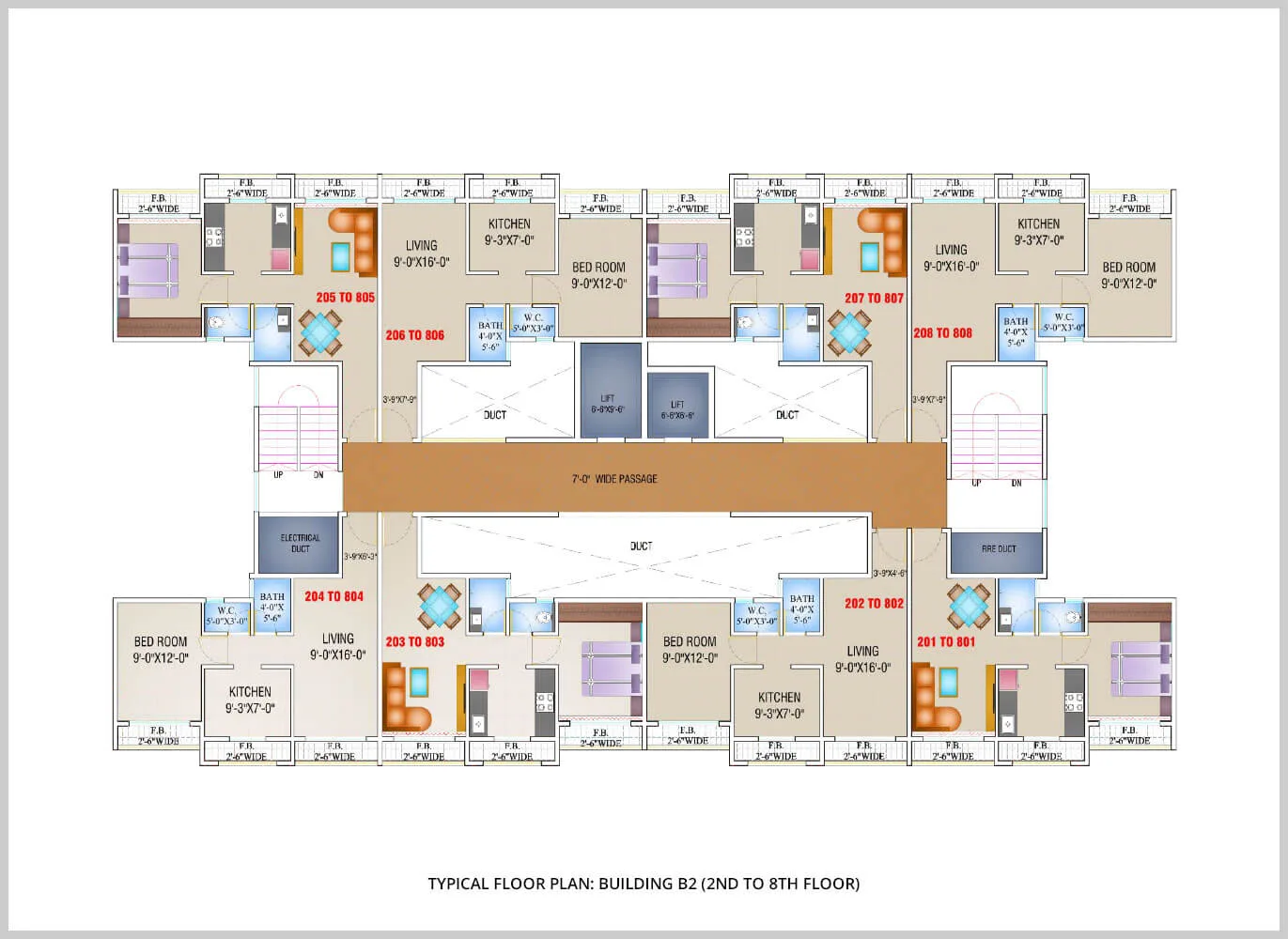 Arihant Aloki Typical Floor Plan Bldg B2