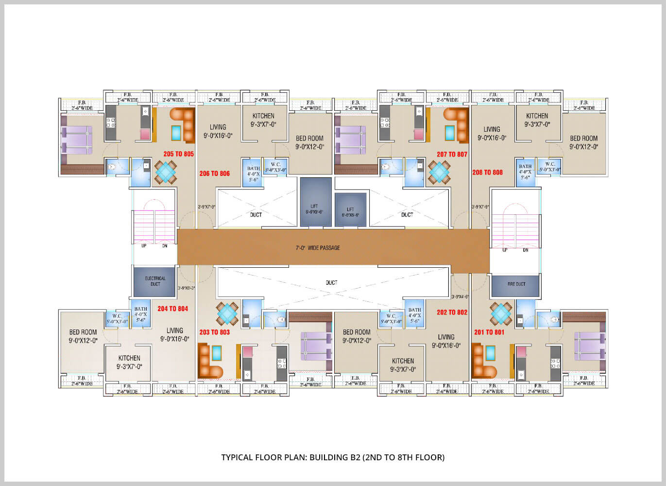 Arihant Aloki Typical Floor Plan Bldg B2