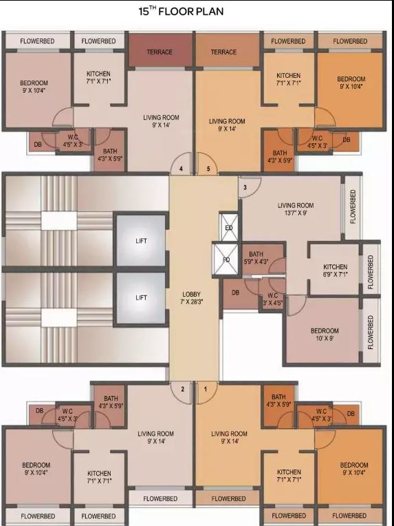 Edeania 15th Floor Plan
