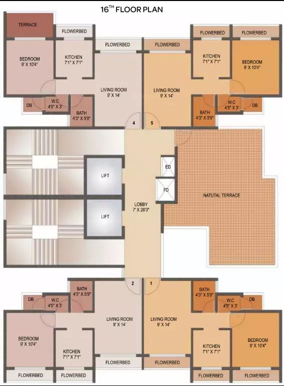 Edeania 16th Floor Plan