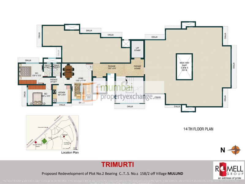 14th Floor Plan