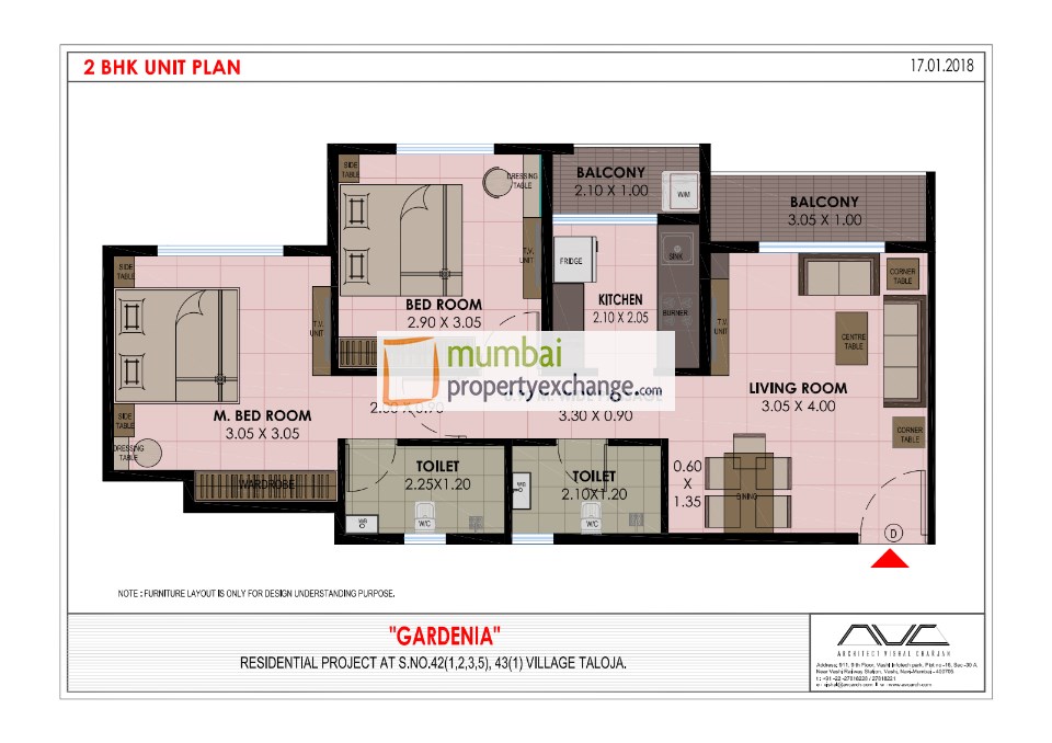 2BHK Floor Type-1