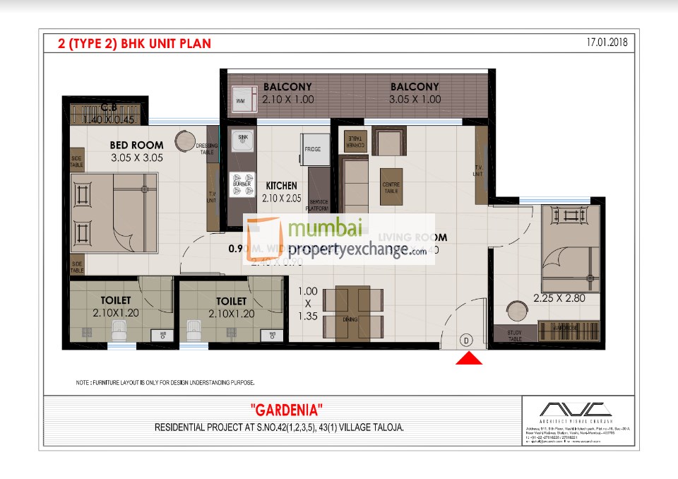 2BHK Floor Type-2