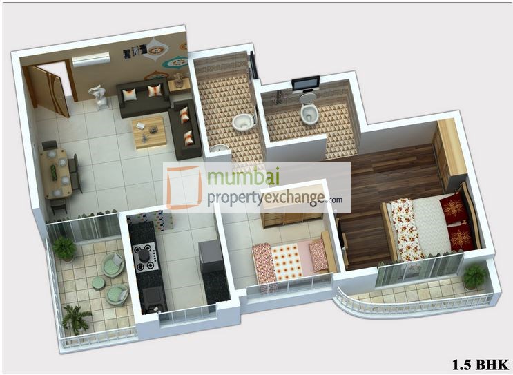 1.5BHK plan