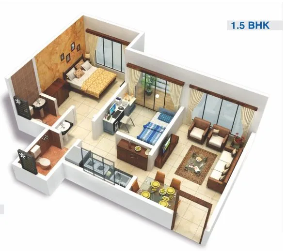 1.5BHK plan