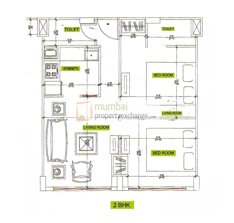2BHK Plan