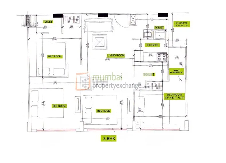 3BHK Plan