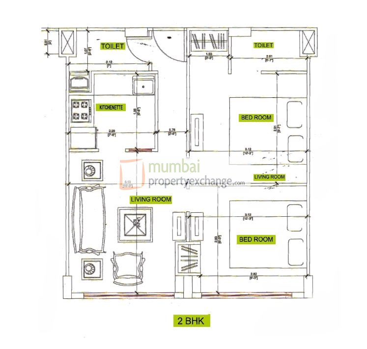 2BHK Plan