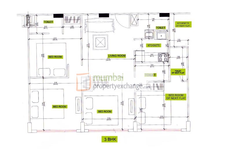 3BHK Plan