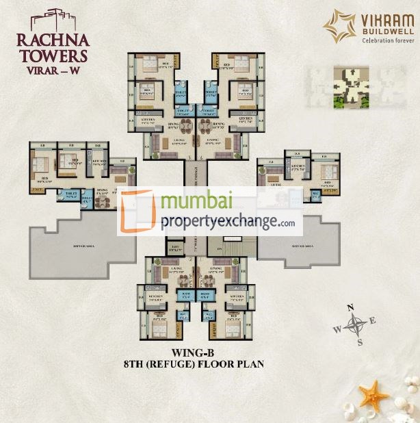 Wing B 8th Floor plan