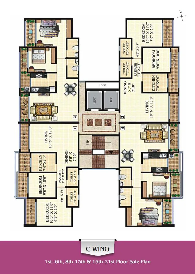 C wing Floor Plan