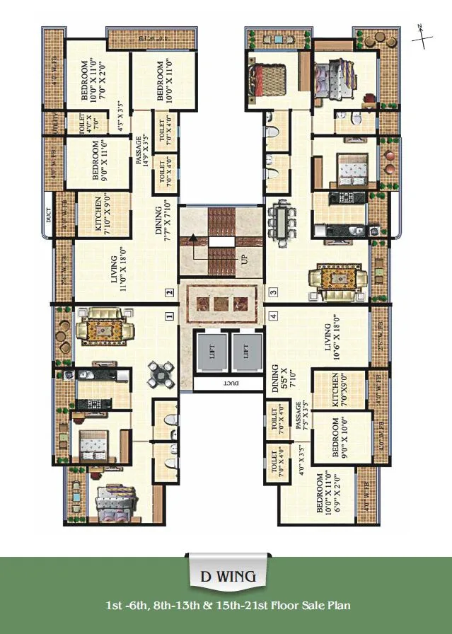 D wing Floor Plan