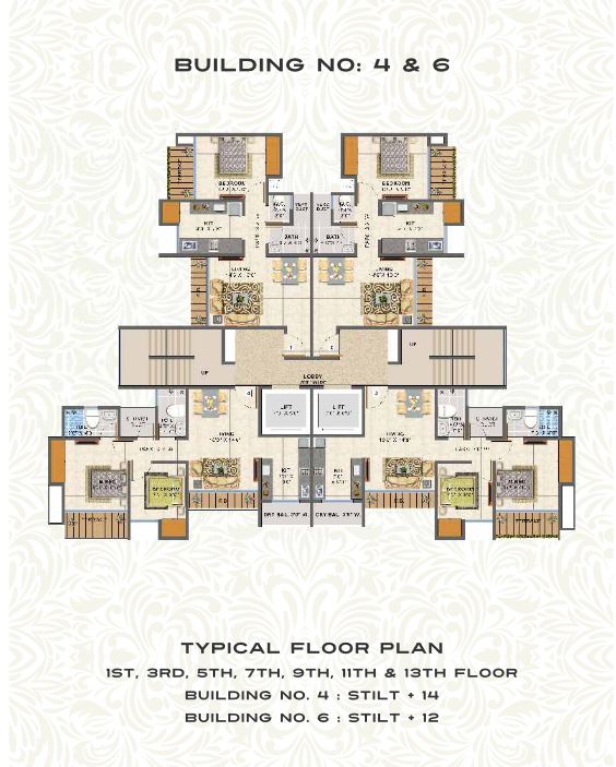 Regal Square Typical Floor Plan Bldg 4-6