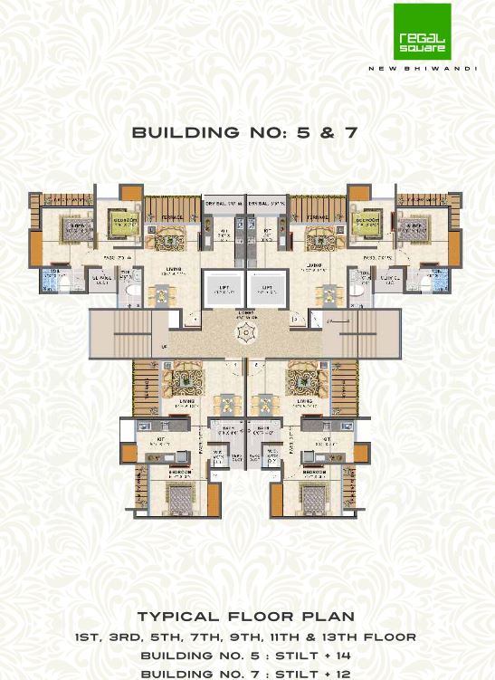 Regal Square Typical Floor Plan Bldg 5-7