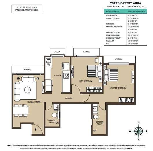 Kabra Metro One Wing B 2BHK