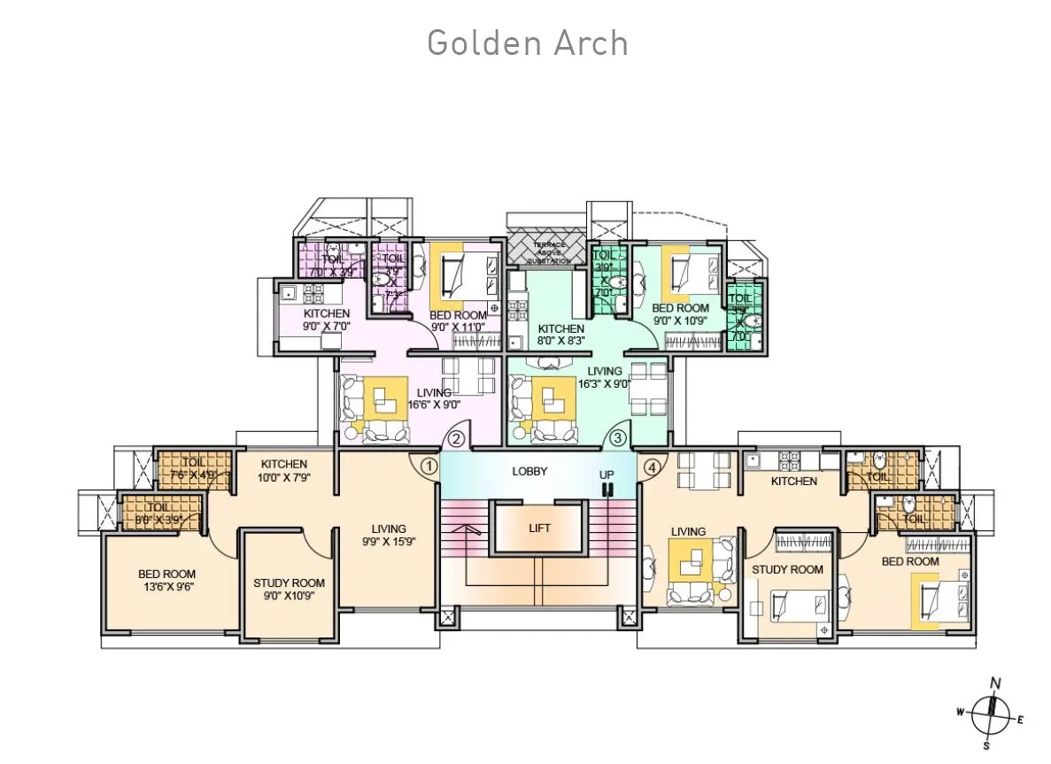 2 Flats on Rent in Golden Arch, Borivali West
