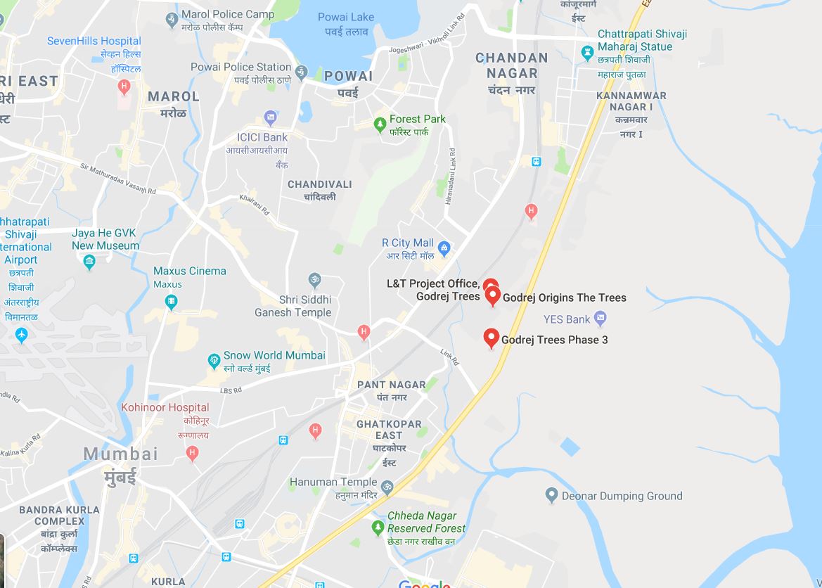 Godrej Trees Location Map