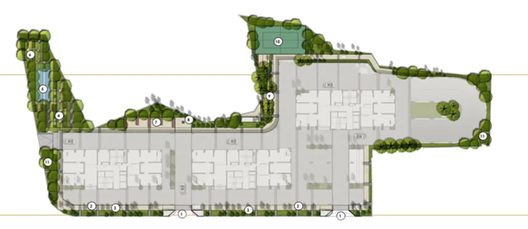 Avenue 1 2BHK Ground Floor Plan
