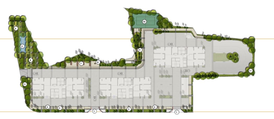Avenue 1 2BHK  Ground Floor Plan