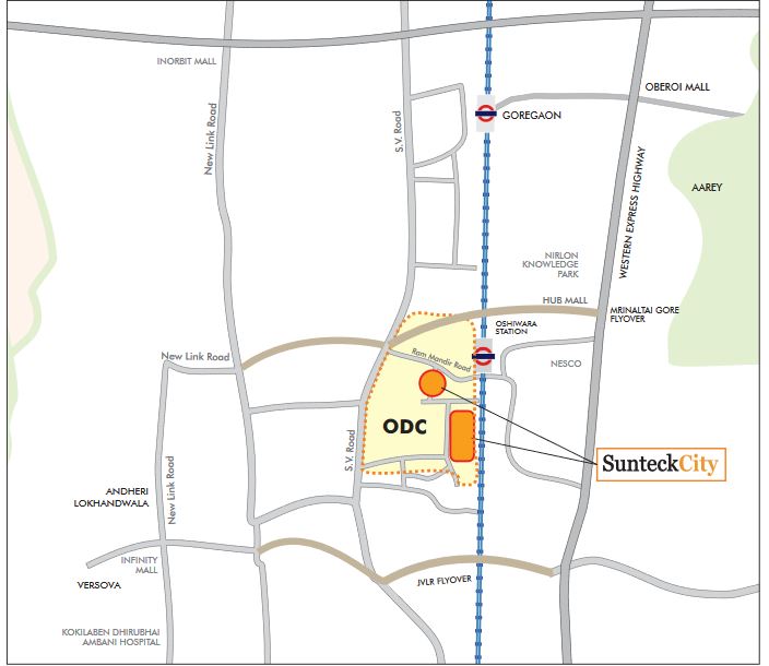 Sunteck City Location