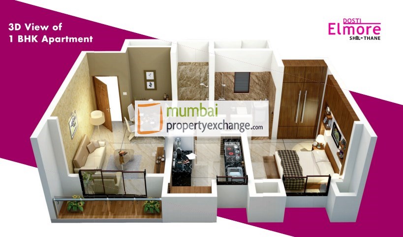 1BHK Floor Plan