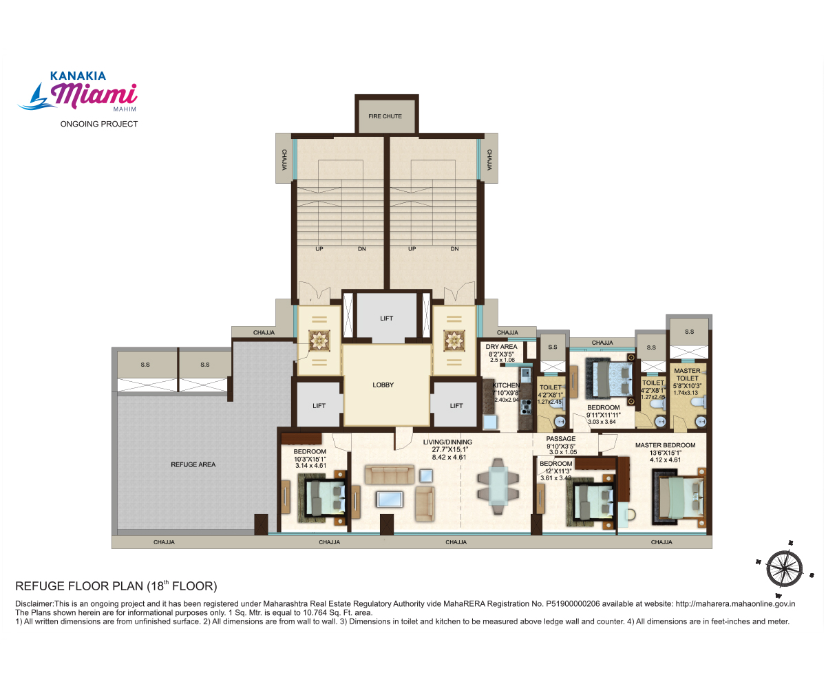 Kanakia Miami Refuge Floor Plan (18th flr)