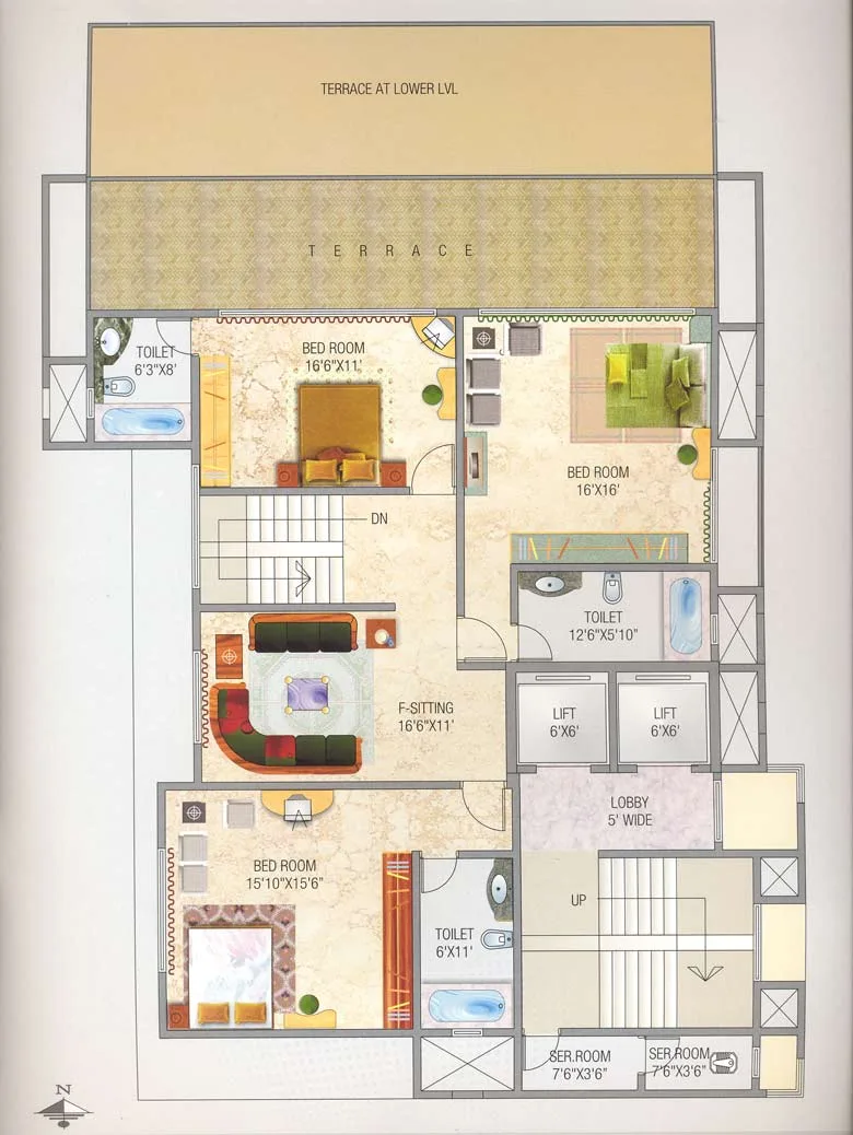 terrace floor plan
