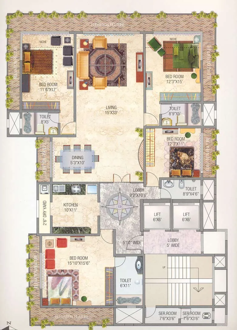 4 BHK Flats on Rent in Navsonarbala Annexe, Bandra West