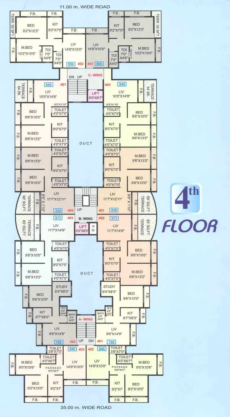 4th Floor Plan