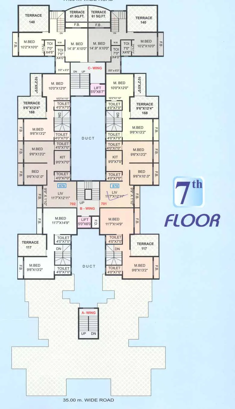 7th Floor Plan