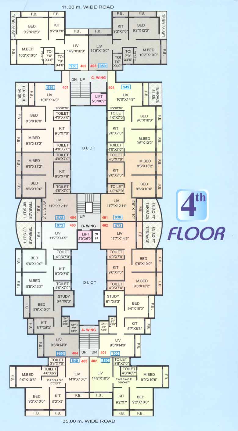4th Floor Plan