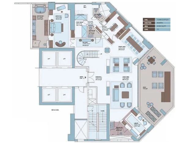 The Imperial, Tardeo — floor plan 1
