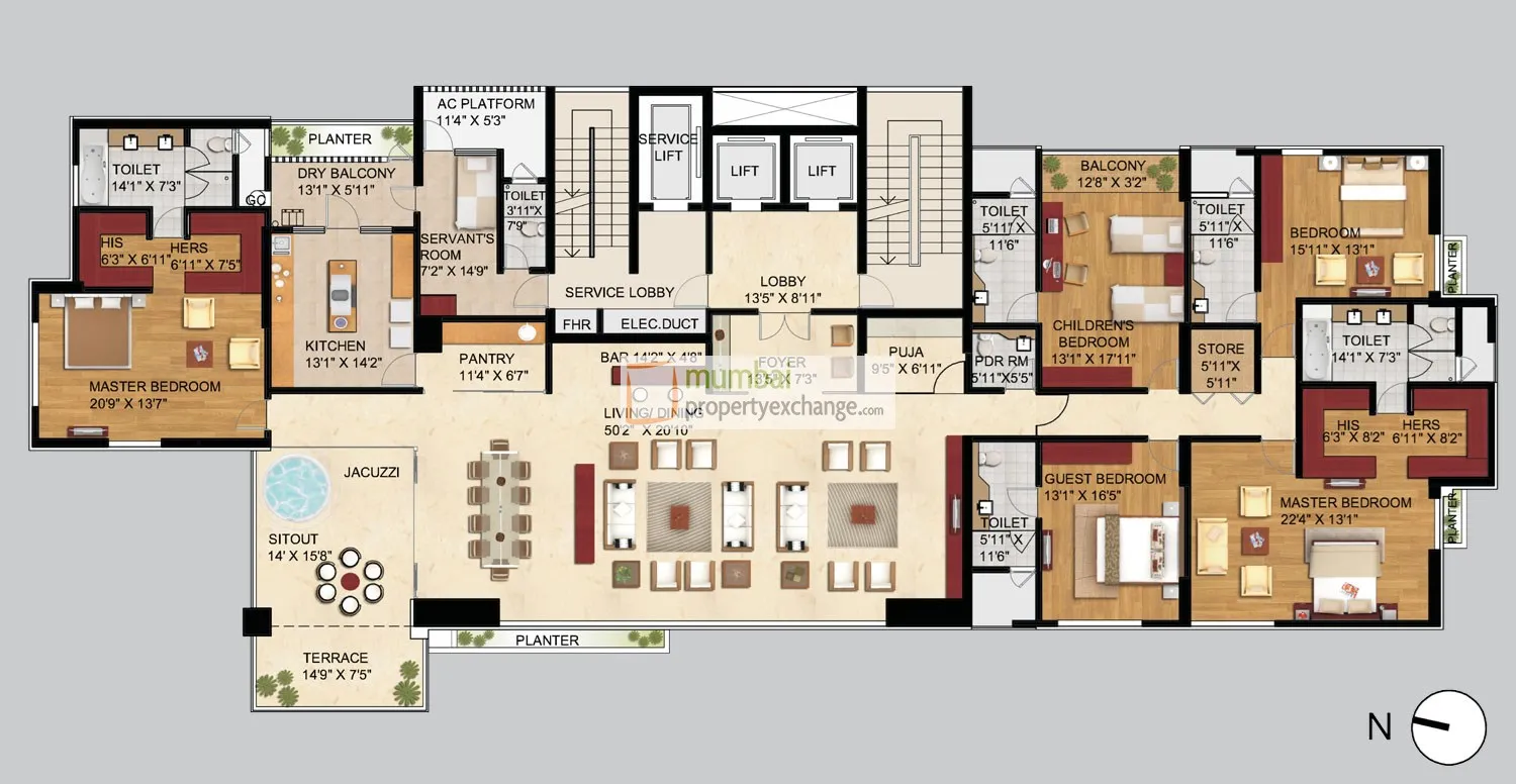 4 Flats for Sale in ABIL Mansion, Girgaon