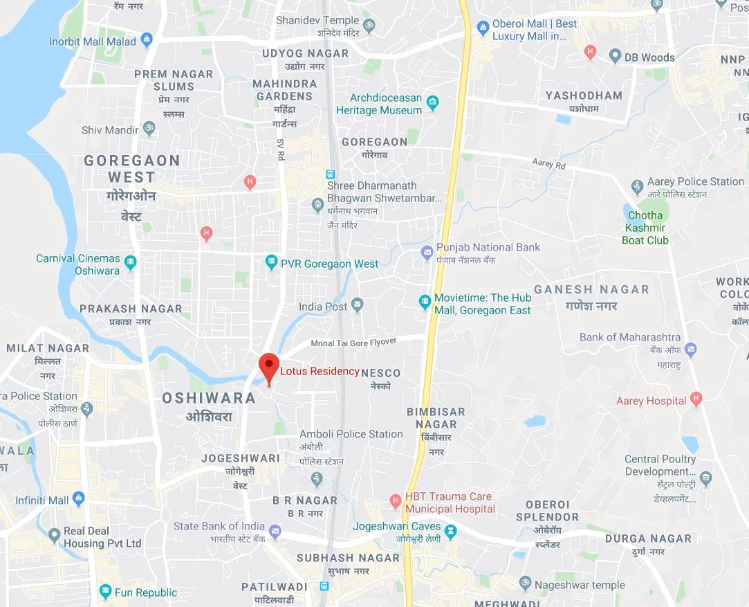 Lotus Residency Location Map