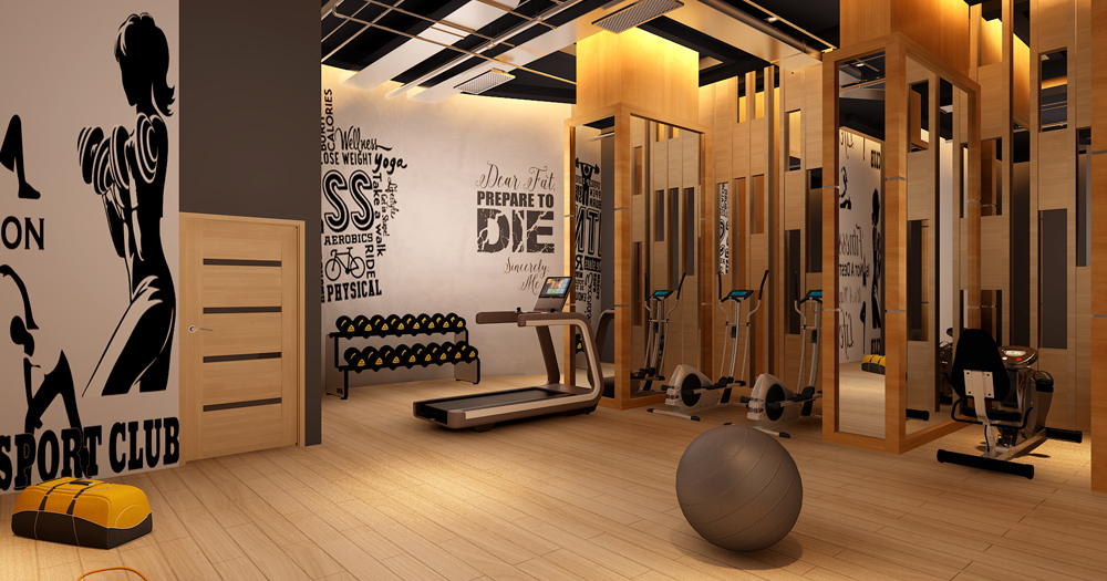 Lotus Residency Artistic Impression Gym
