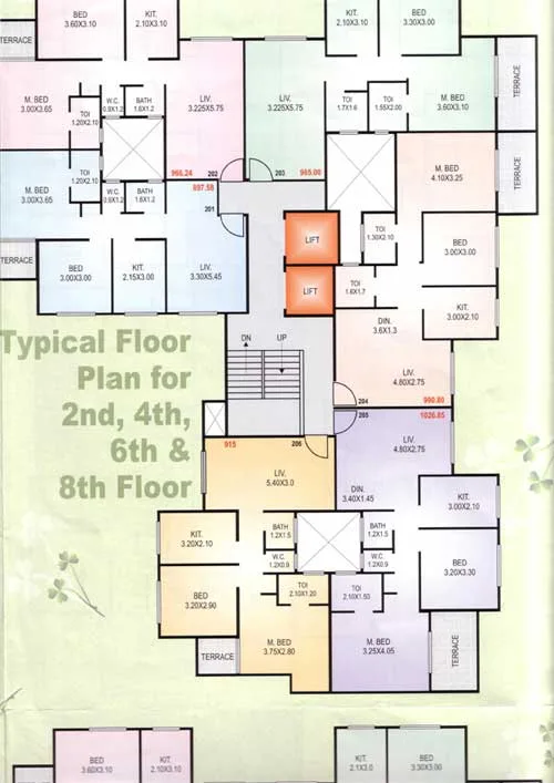 2-4-6-8 Floor Plan