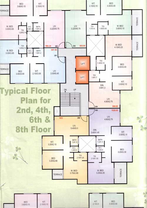 2-4-6-8 Floor Plan