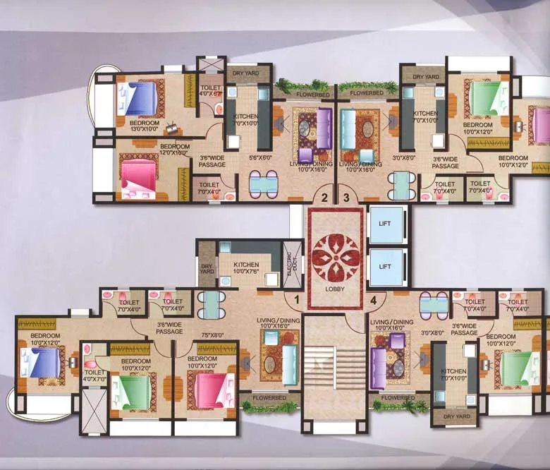 Floor plan B wing