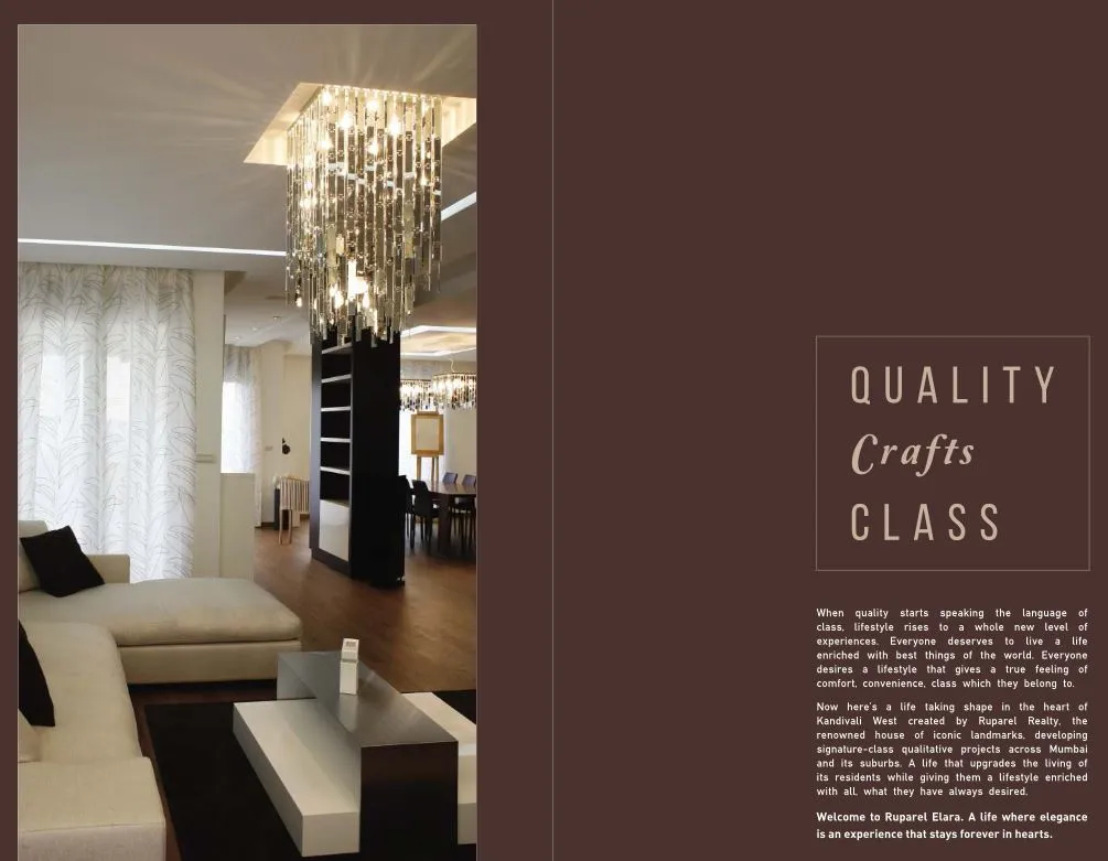 1BHK Flats for Sale in Ruparel Elara, Kandivali West