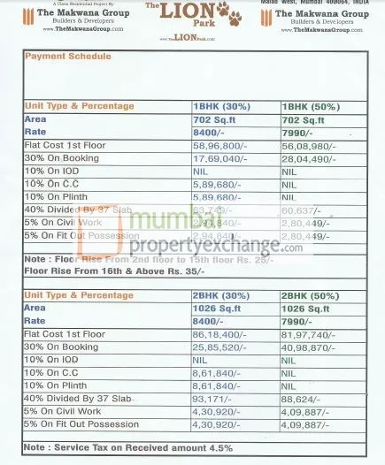 Cost Sheet