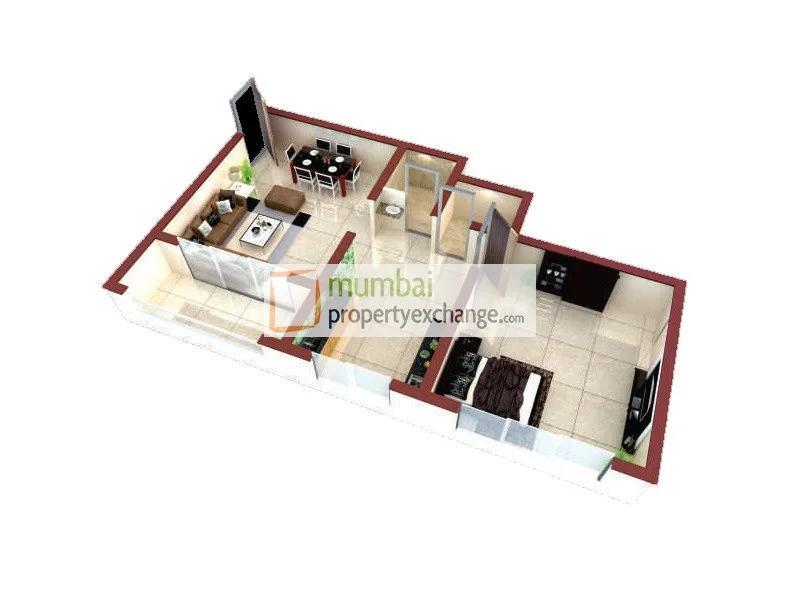 1BHK Floor Plan