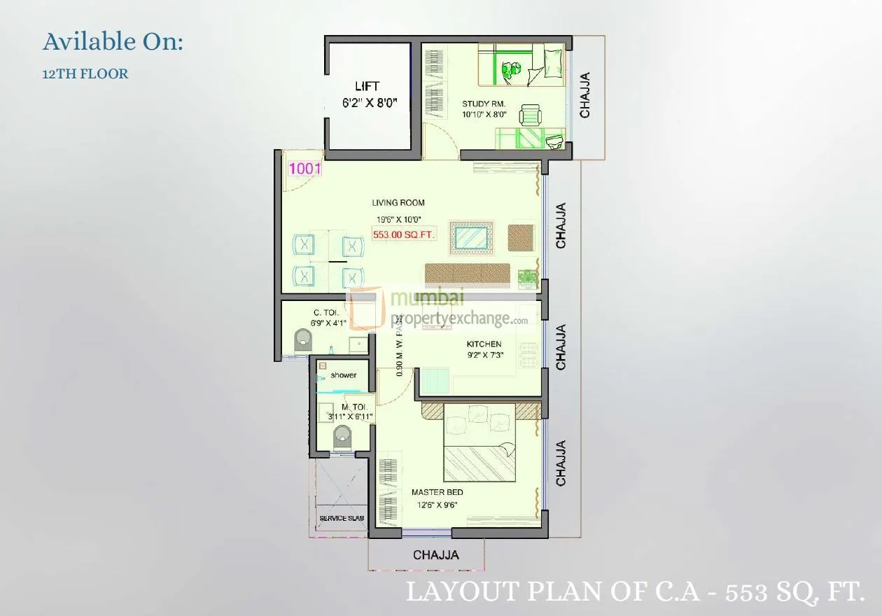 12th Floor Plan