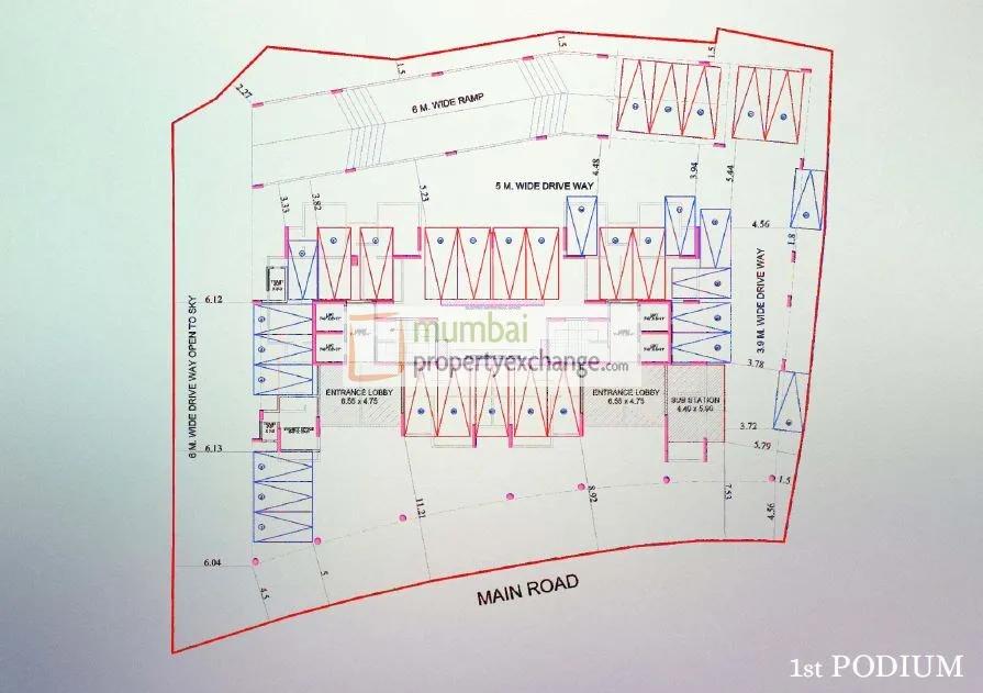 Floor plan podium
