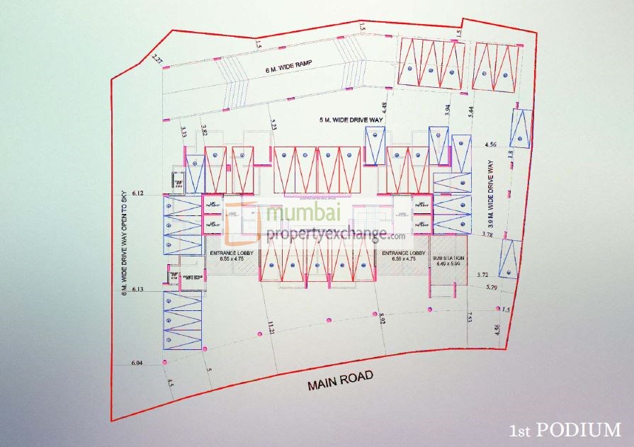 Floor plan podium
