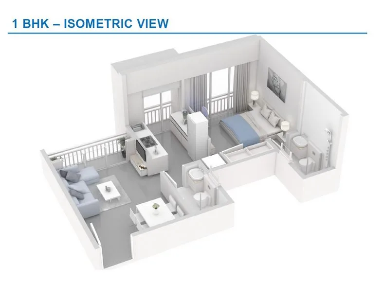 Godrej-Vihaa-Badlapur 1BHK Isometric View