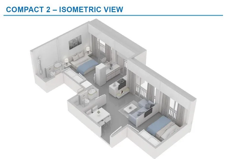 Godrej-Vihaa-Badlapur Compact 2BHK Isometric View