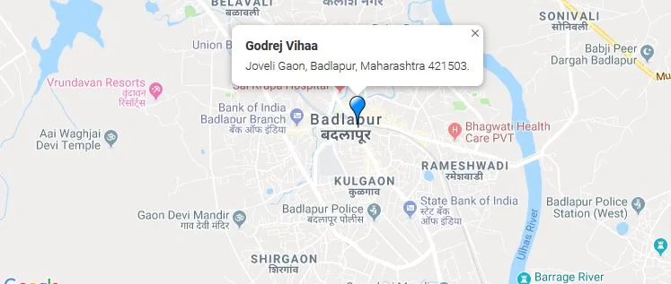 Godrej Vihaa Badlapur location1