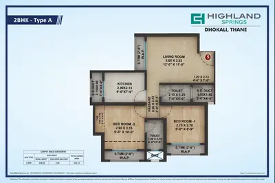 2 BHK Highland Springs, Thane — for Sale — photo 5 thumbnail