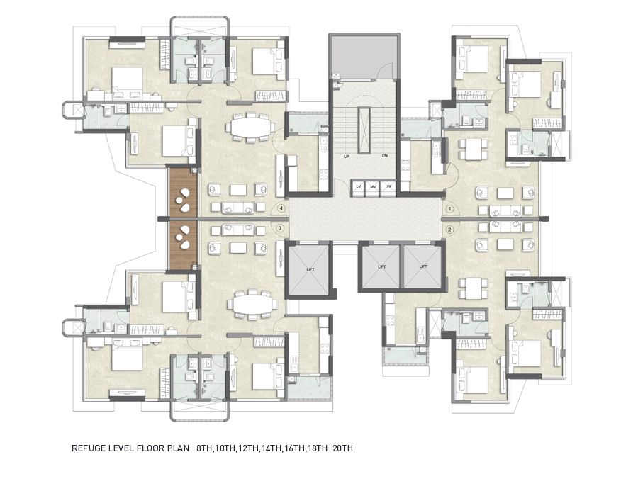 Kalpataru Woodsville Refuge floor plan