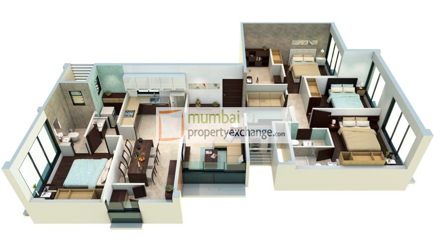 4 BHK Floor Plan